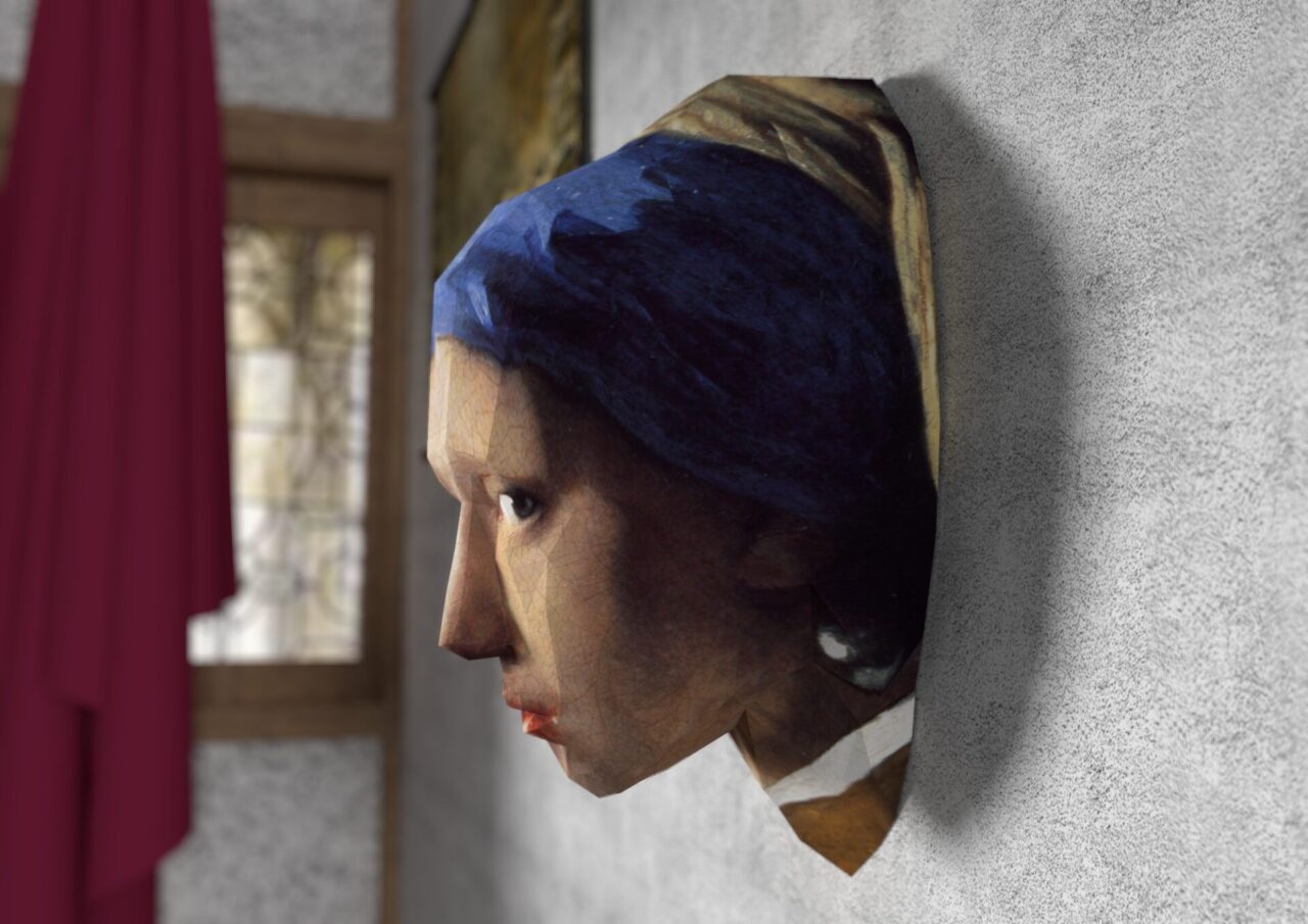 Girl with a Pearl Earring Paper Craft