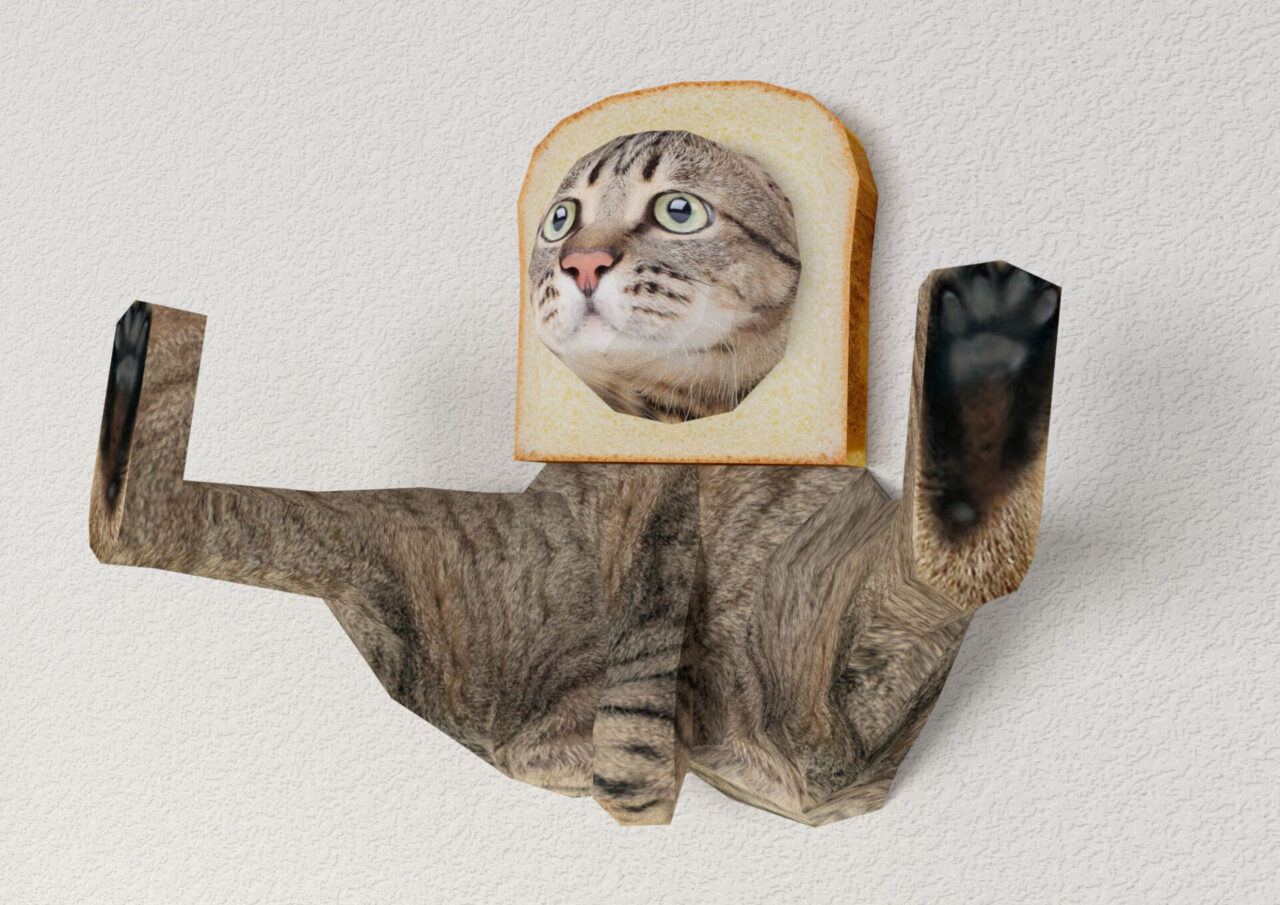 Cat with Bread